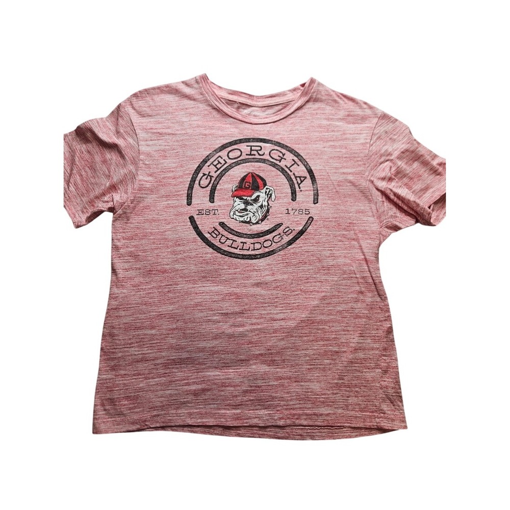 Pro Edge Georgia Bulldogs T-Shirt Mens Large Red Heather Graphic Tee NCAA UGA